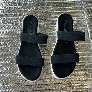 Contessa Black and White Sandals